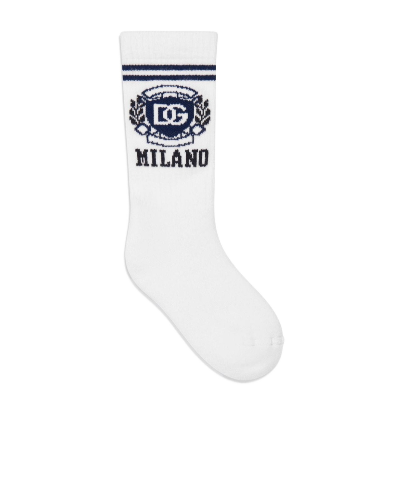 Dolce & Gabbana Kids' Logo Socks In White