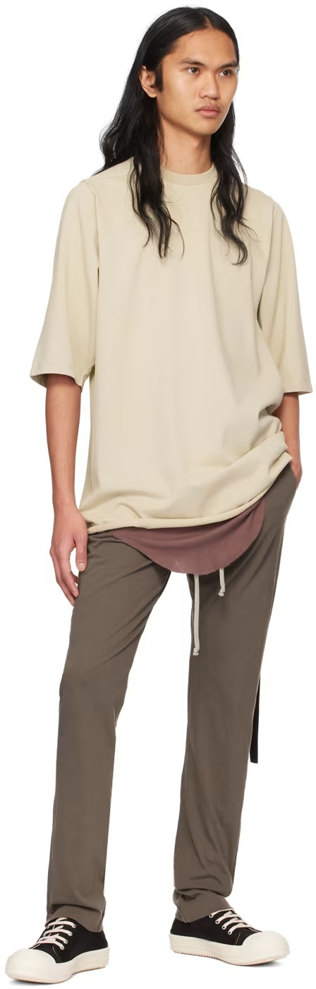 Rick Owens Drkshdw Jumbo Cotton T-shirt In Gray