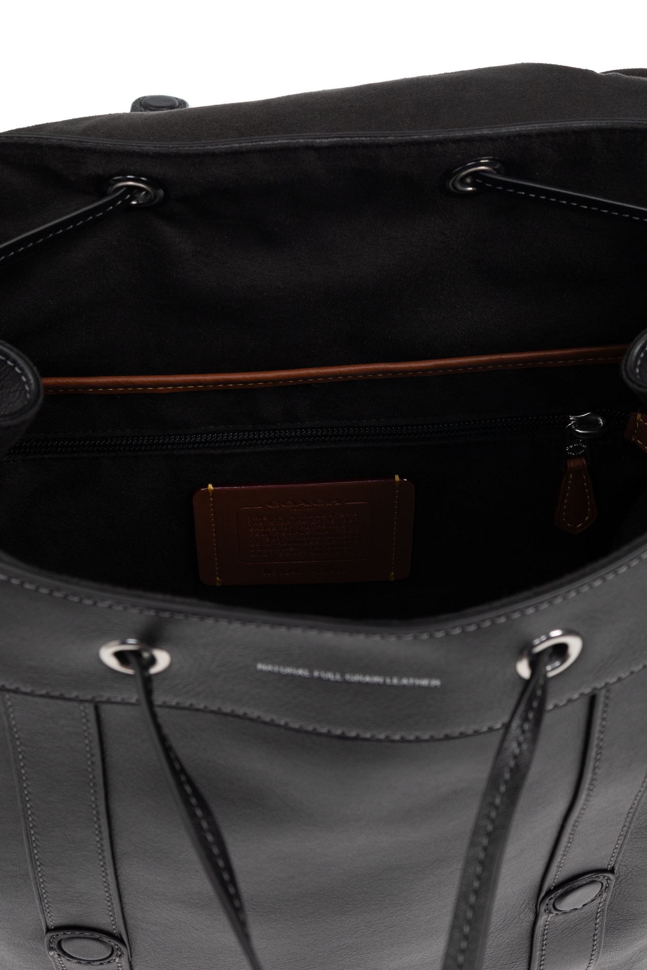 Coach Flip Backpack In Black