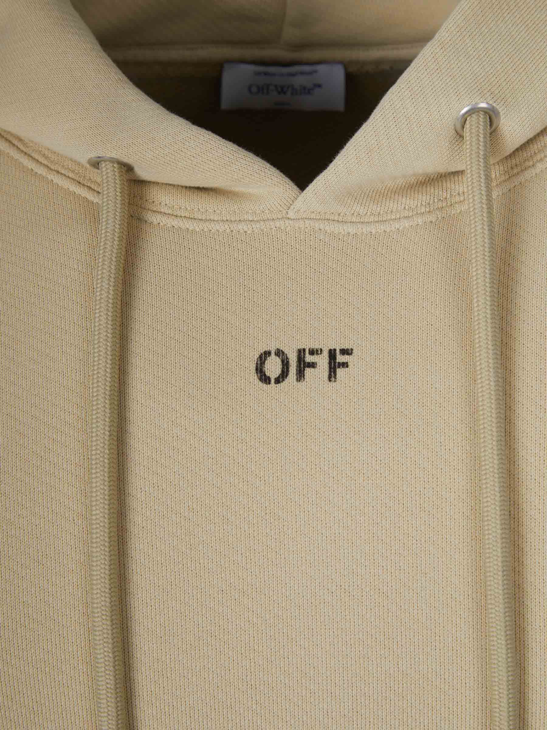 Off-white Oversize Logo Sweatshirt In Logo Printed On The Front