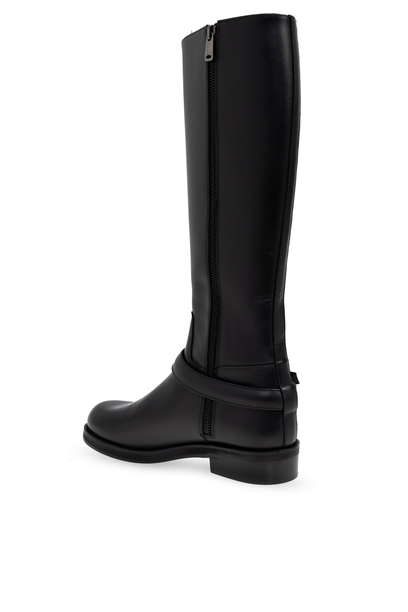 Coperni Buckle Strap Boots In Black