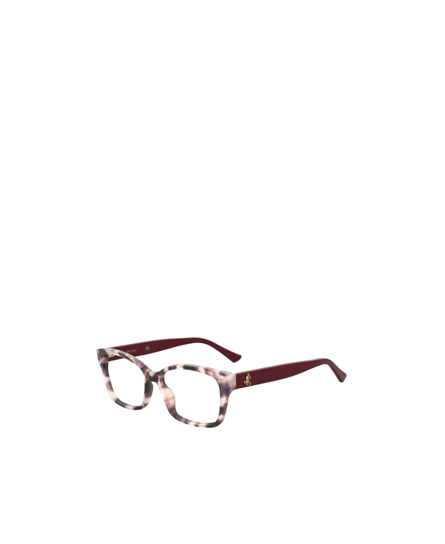 Jimmy Choo Eyewear Square Frame Glasses In Red