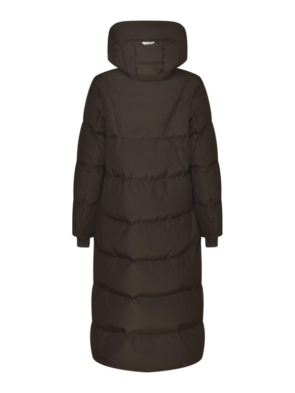 Woolrich Hooded Down Jacket In Black