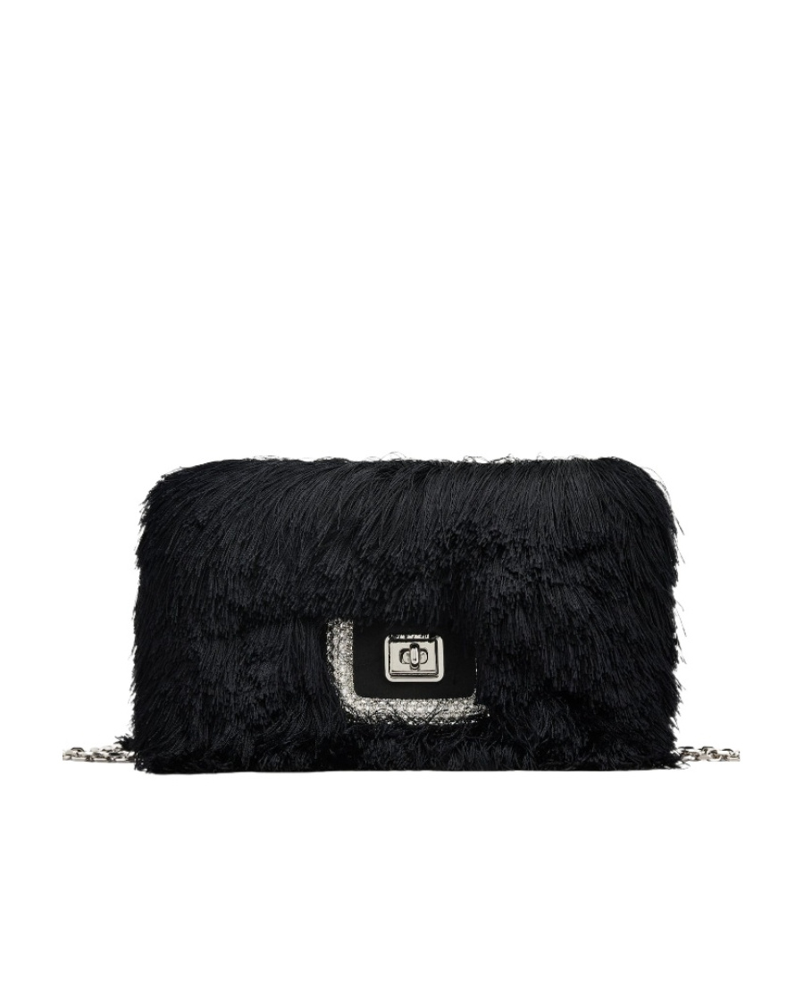 Roger Vivier Chain Shoulder Bag In Black