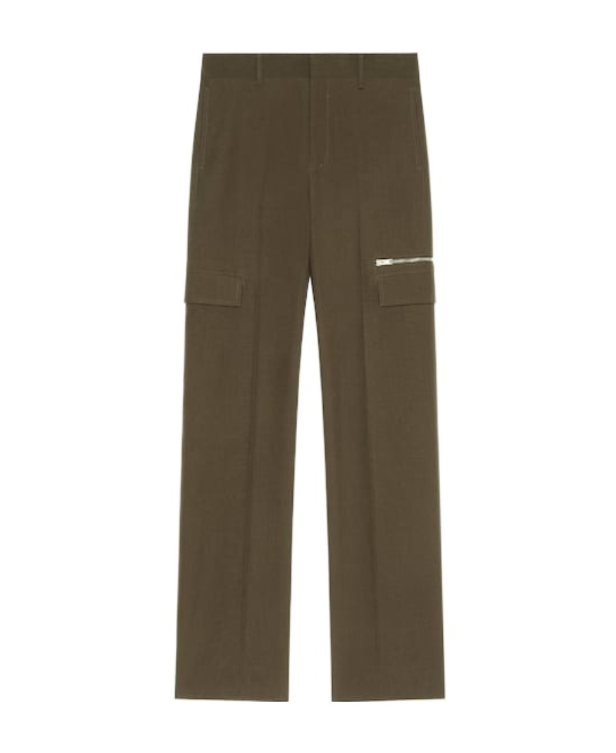 Givenchy Straight Fit Tailored Pants In Green
