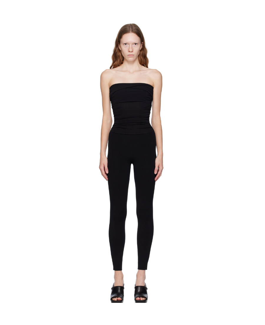 Khaite Sleeveless Jumpsuit In Black