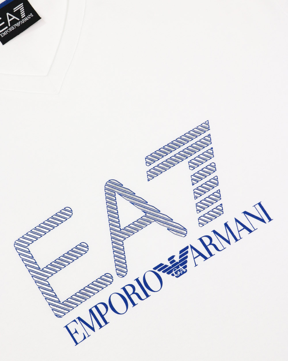 EA7 LOGO T-SHIRT WITH ROUND NECK