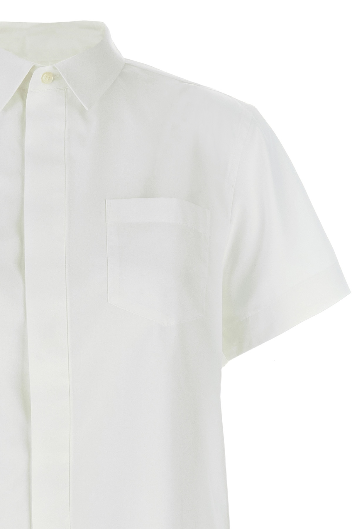 Sacai Ruffled Shirt In White