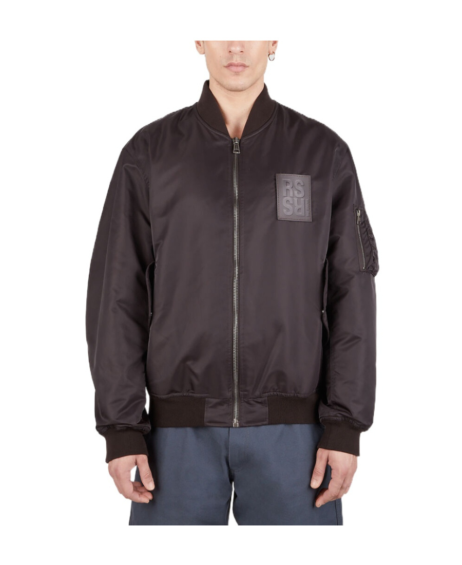 Raf Simons Logo Casual Jacket In Black