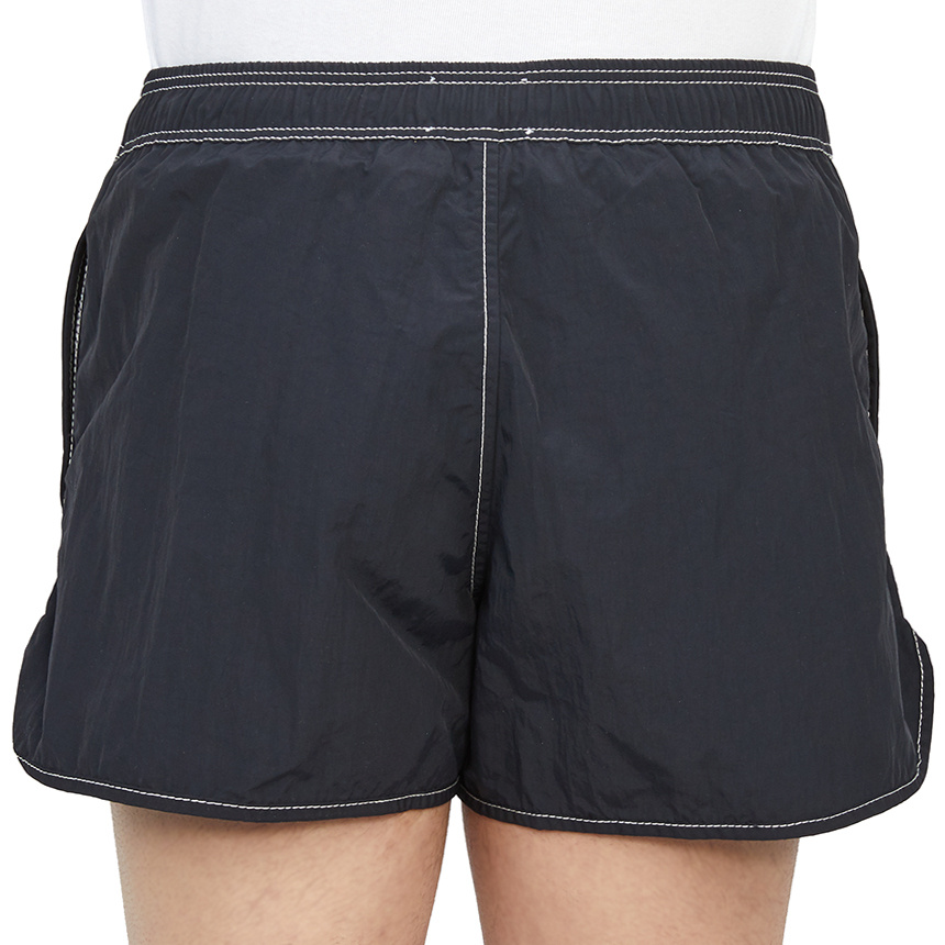 Isabel Marant Vicente Logo-patch Swim Shorts In Black