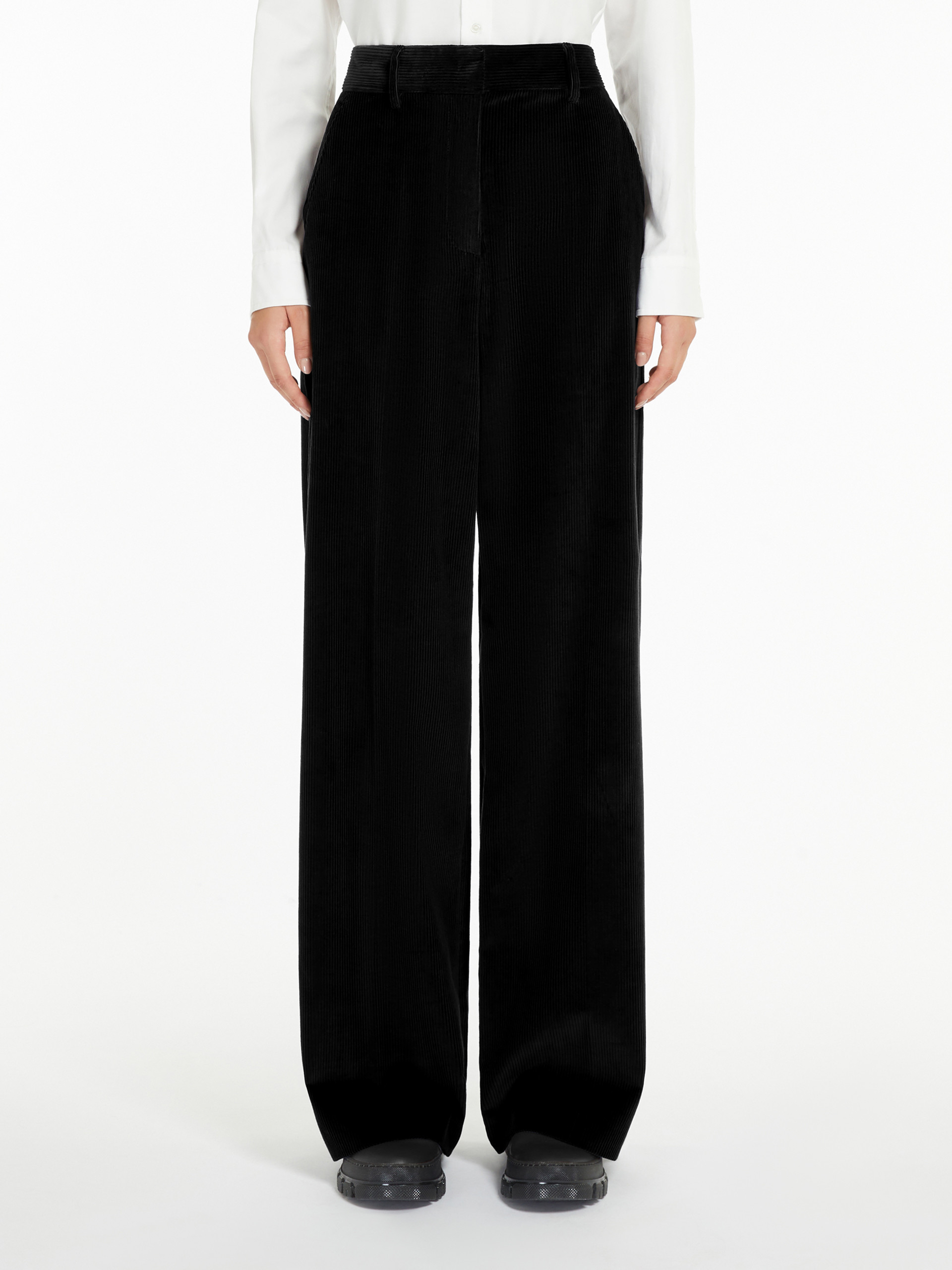 Weekend Max Mara Belt-loop Casual Pants In Black