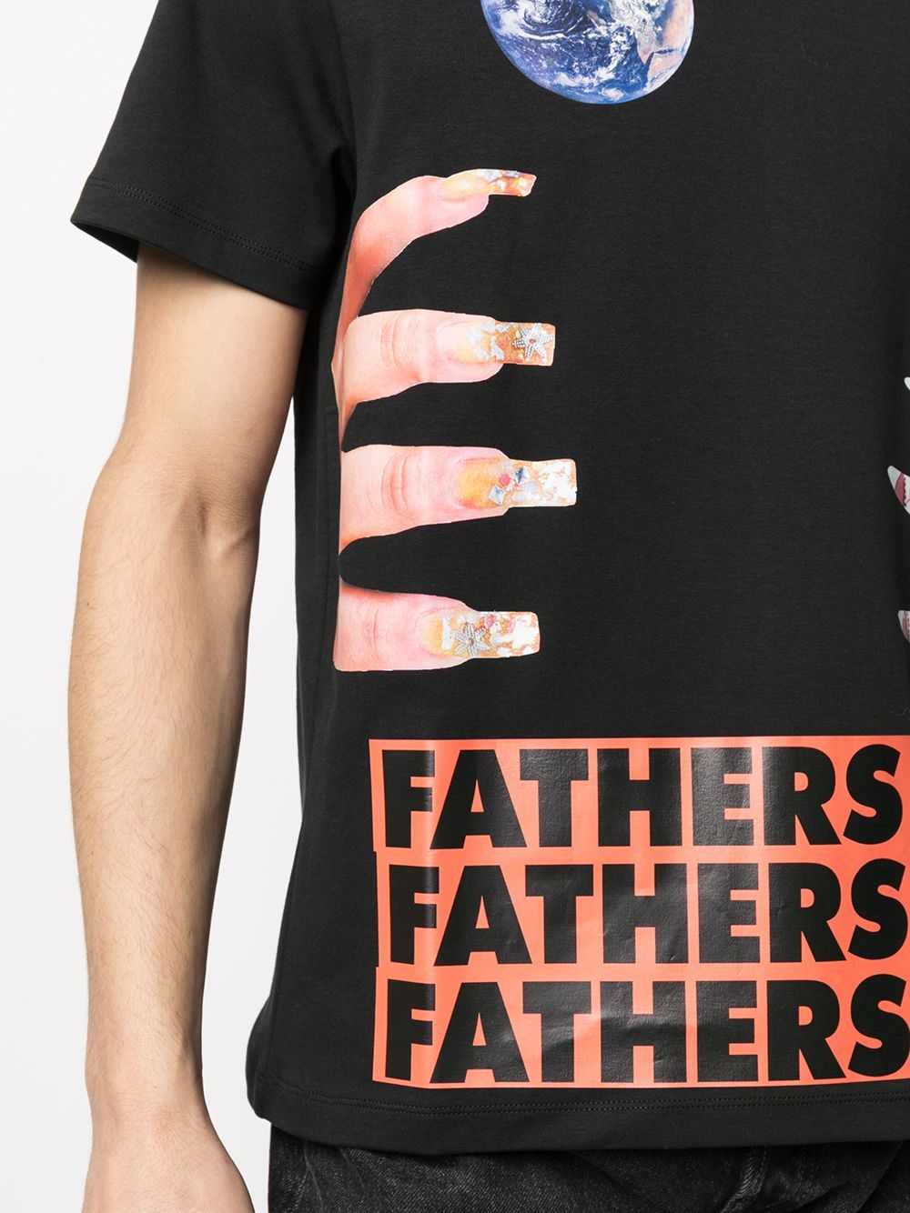 Raf Simons X Sterling Ruby Fathers T-shirt In Black