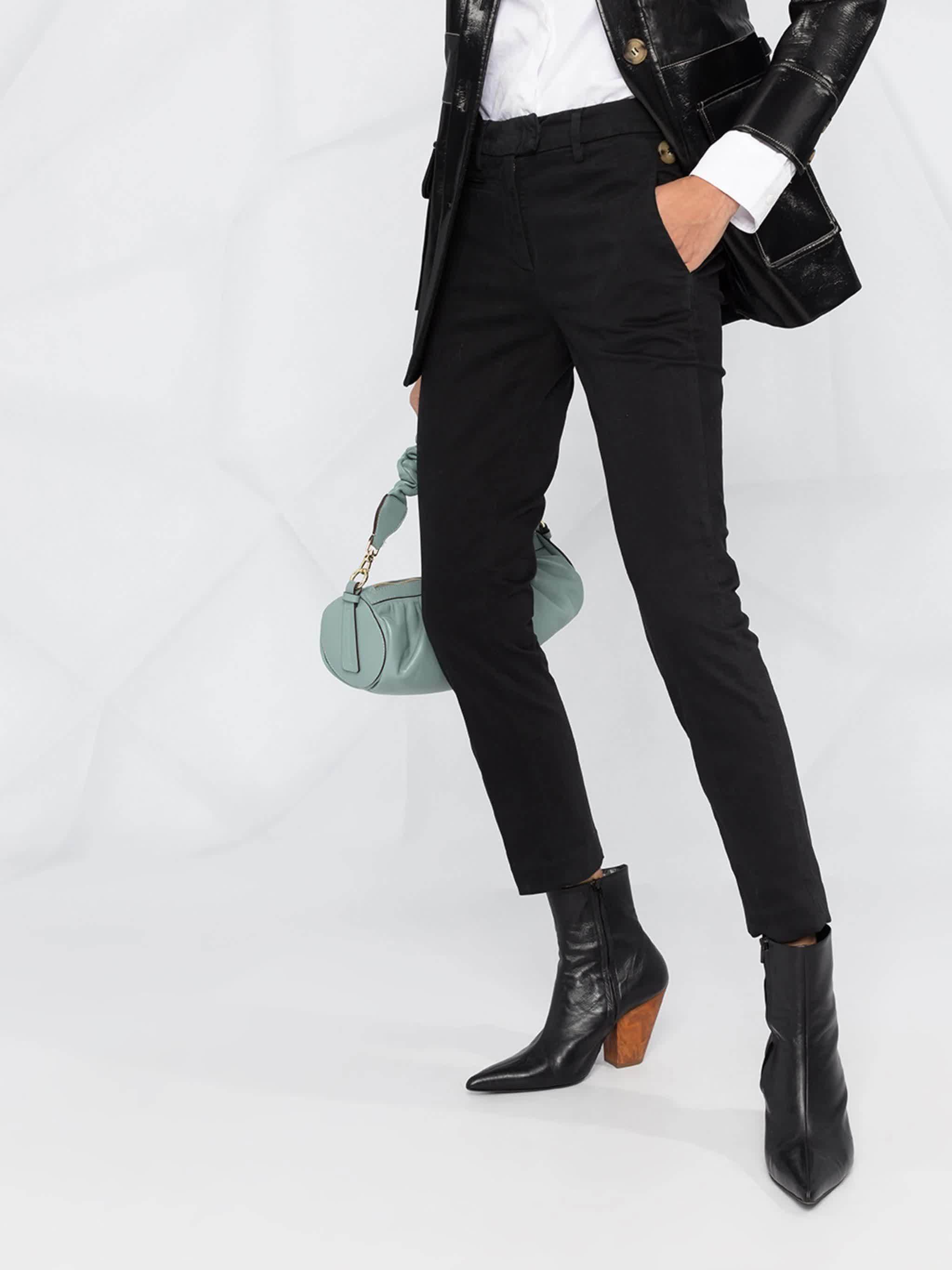Dondup Belt Loop Casual Pants In Black