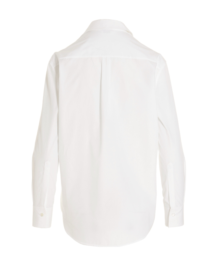Alexander Mcqueen Long-sleeved Cotton Shirt In White
