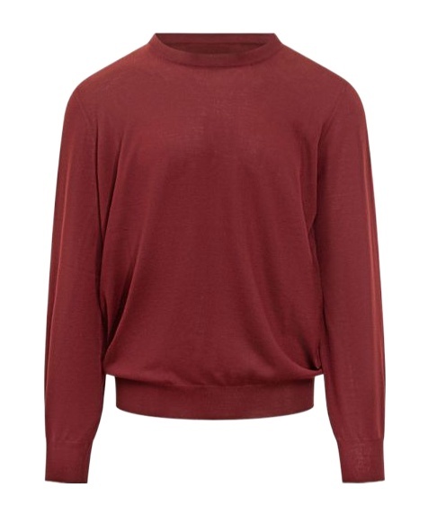 Brunello Cucinelli Round-neck Sweater In Red