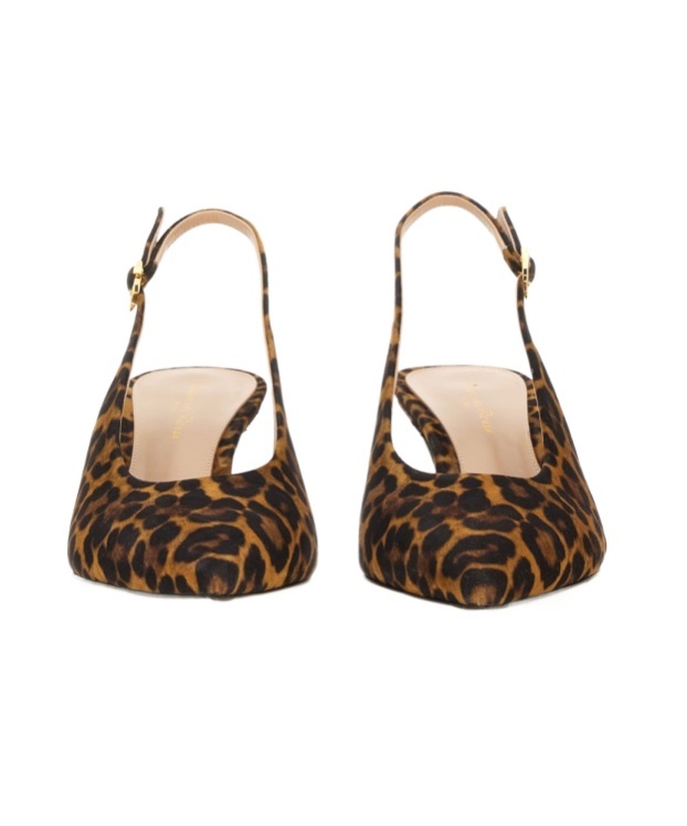 Gianvito Rossi Pointed Logo High-heeled Sandals In Brown