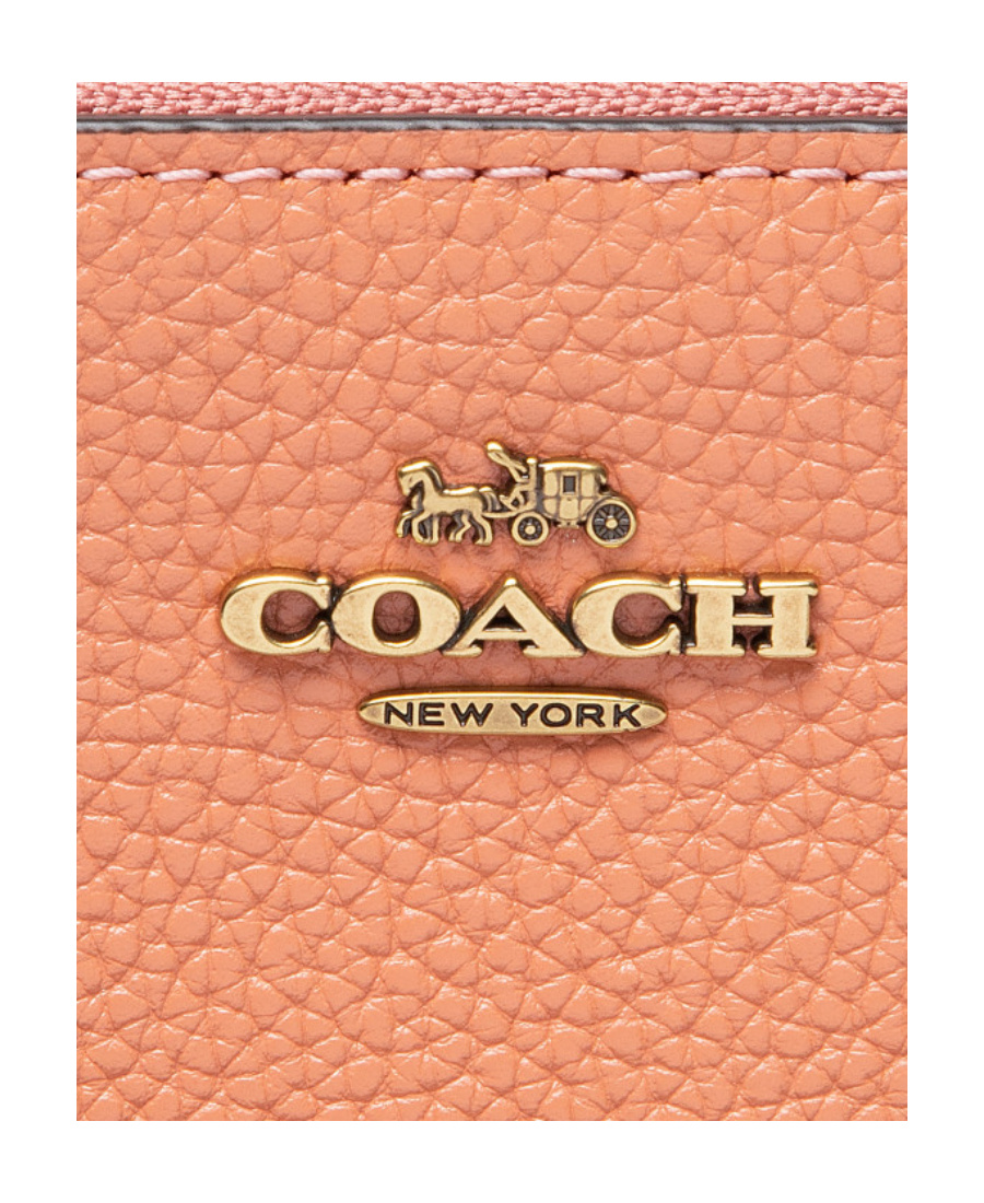 Shop Coach Logo Clutch In Red