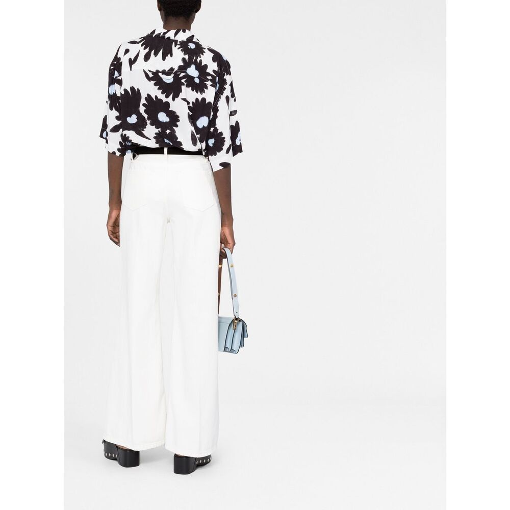 Frame High Rise Le Palazzo Crop Jean In Au Natural Clean Raw After In Neutral