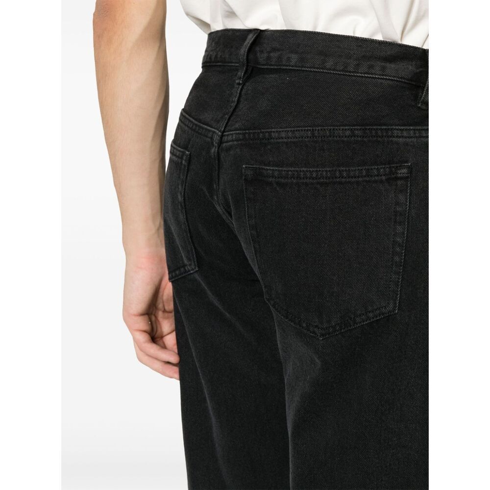 Apc Jean Naomi High-waist Straight-leg Jeans In Black