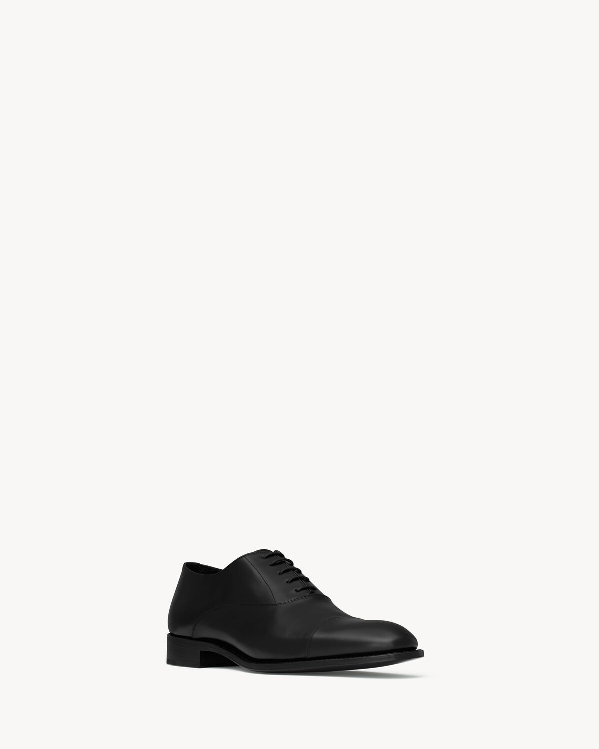 Saint Laurent Leather Adrien Oxford Shoes In Animal Print