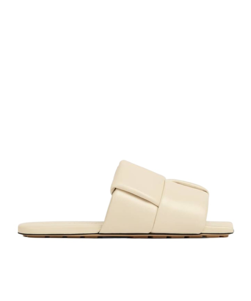 Bottega Veneta Women's Patch Leather Mules In Nude