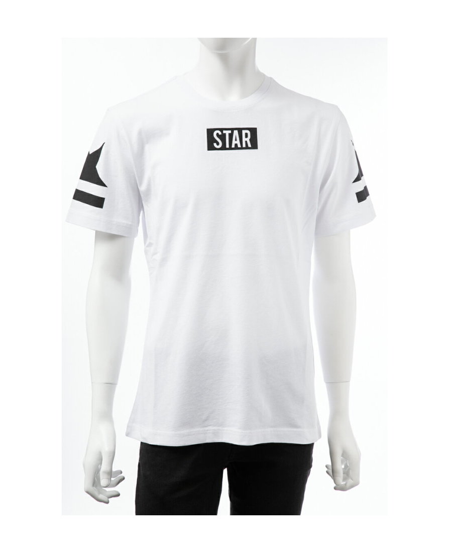 Hydrogen Round-necked Logo T-shirt In White