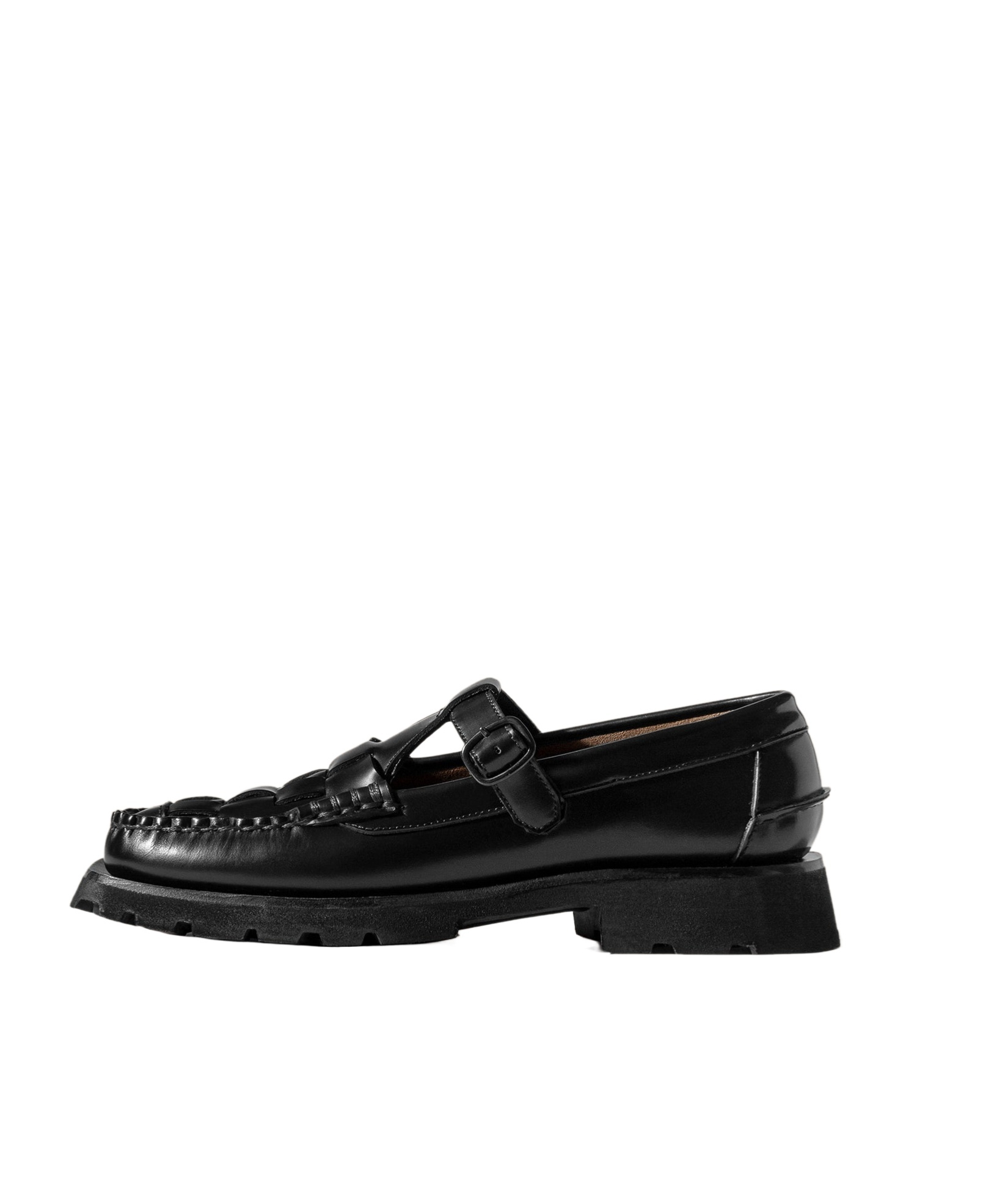 Shop Hereu Tread Sole T-bar Loafer