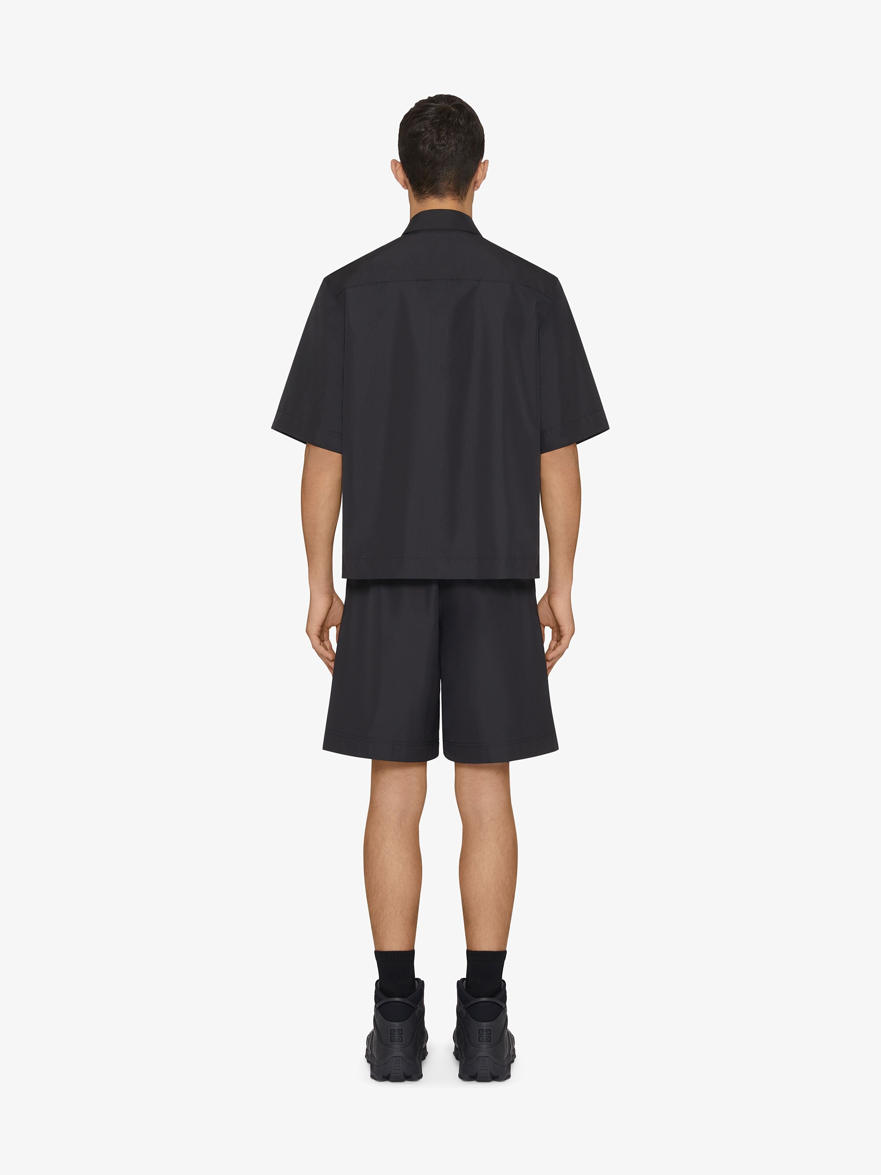 Givenchy Chemise Zippée À Détail 4g In Black