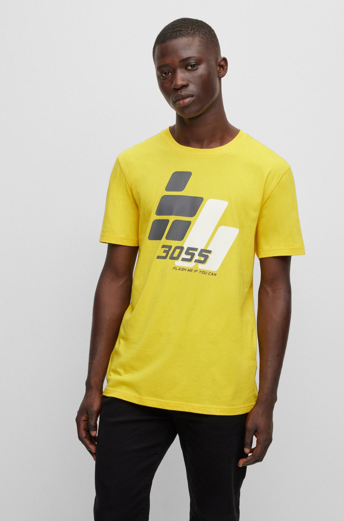 HUGO BOSS GRAPHIC-PRINT COTTON T-SHIRT