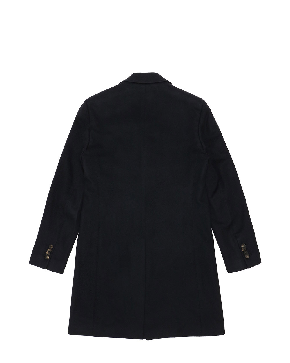 Ferragamo Lapel Coat In Black