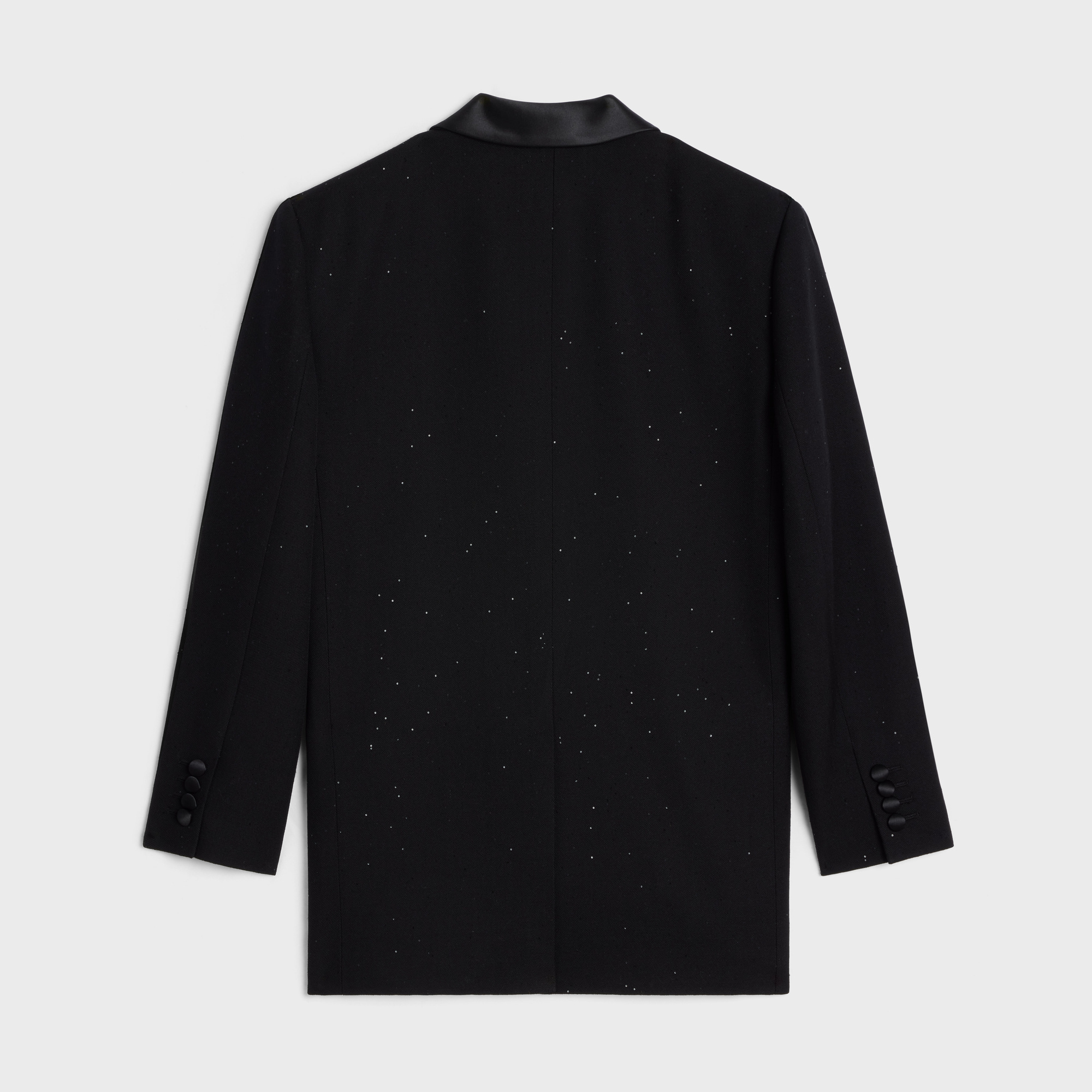 Celine Long Sleeved Suit Jacket In Black