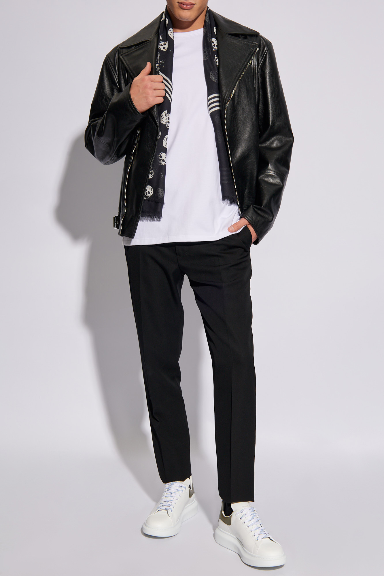 Alexander Mcqueen Black Wool Trousers In Black