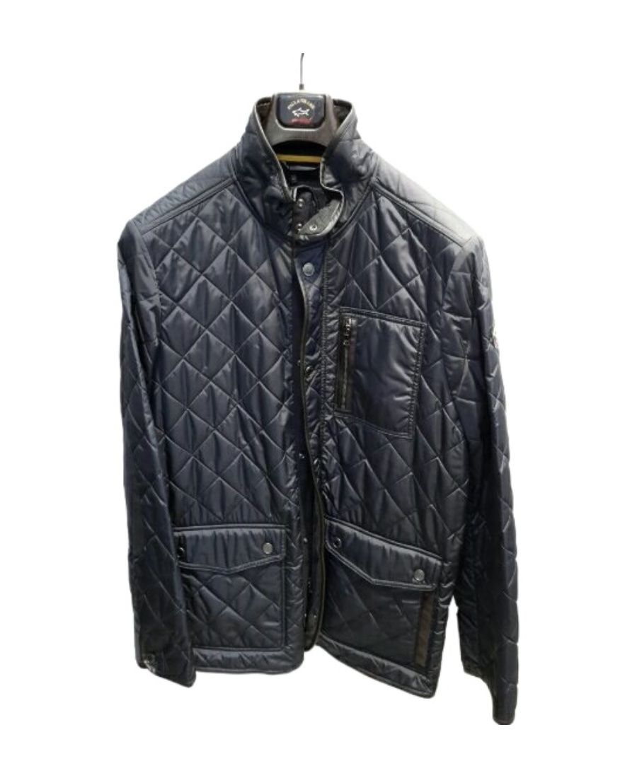 Paul & Shark Quilted Cotton Suit In Black