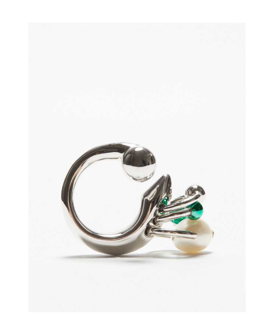 Acne Studios Pearl-embellished Ring In White