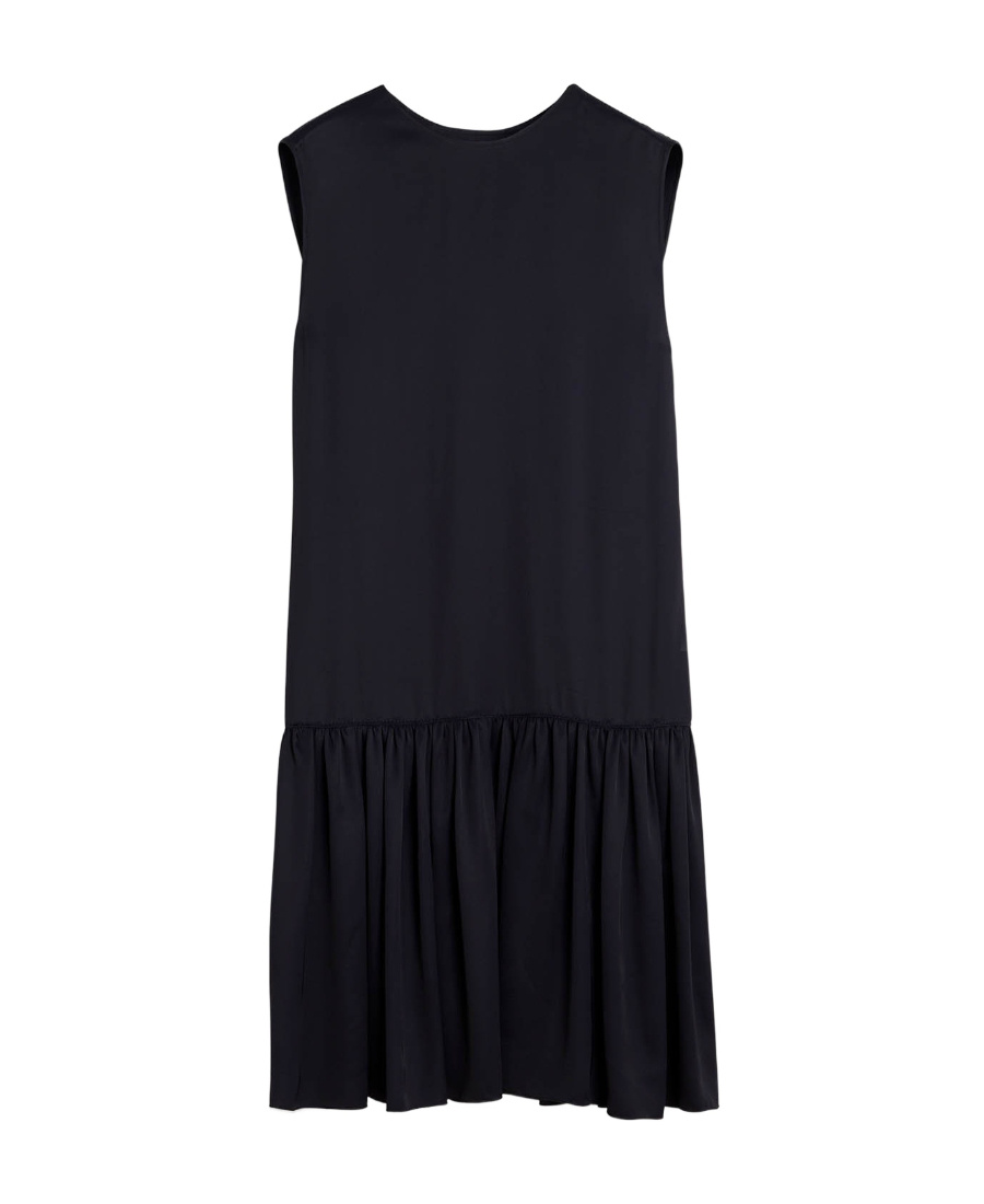 Lanvin Round-neck Sleeveless Minidress In Black