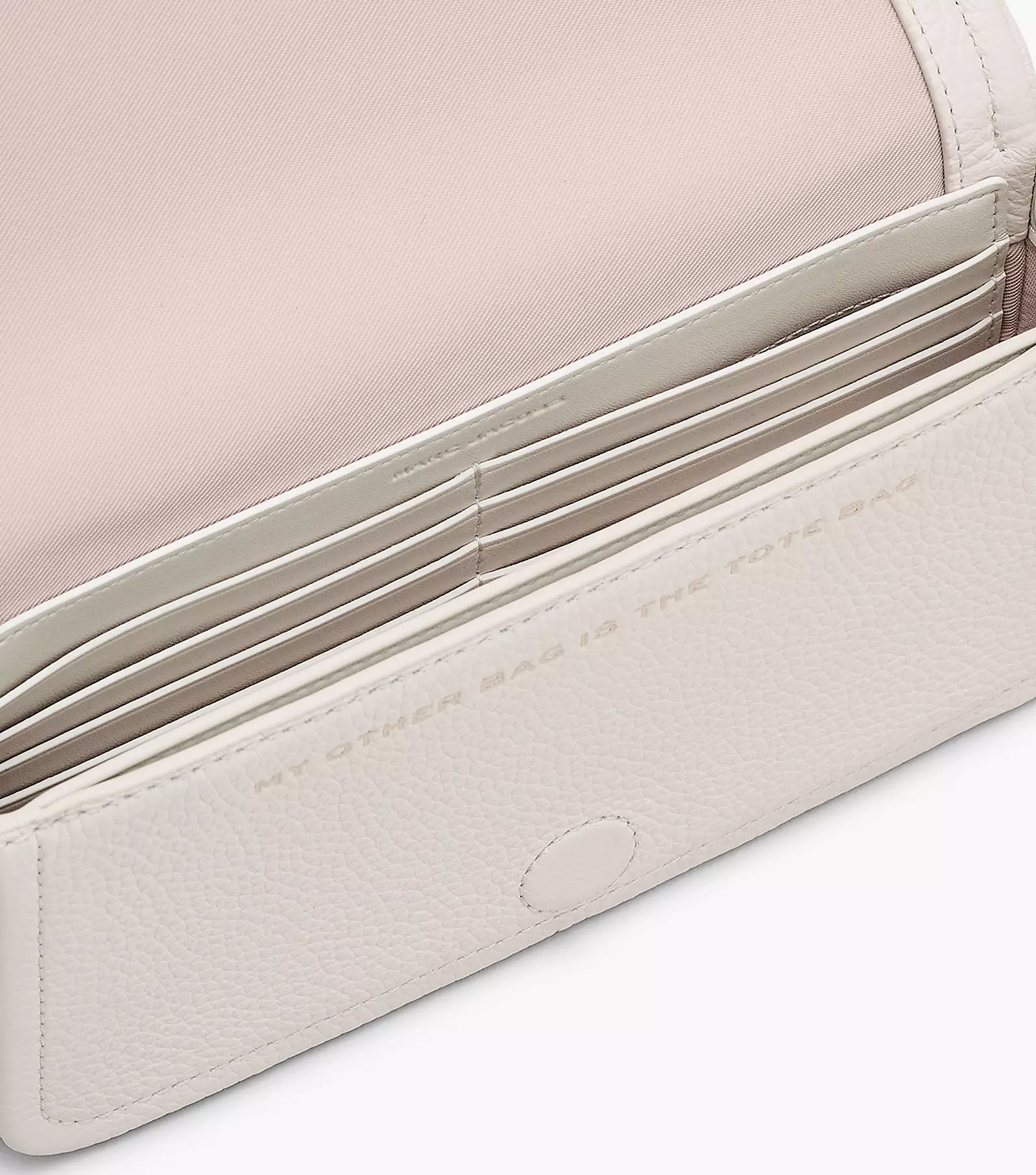 Marc Jacobs The Leather Mini Cotton Cross-body Bag In White