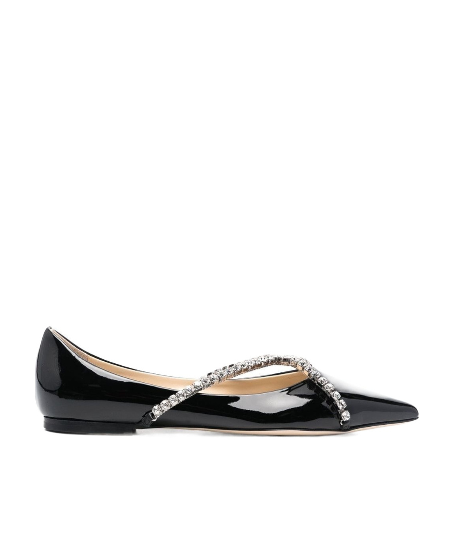 Shop Jimmy Choo Pointed Ballet Flats In Black