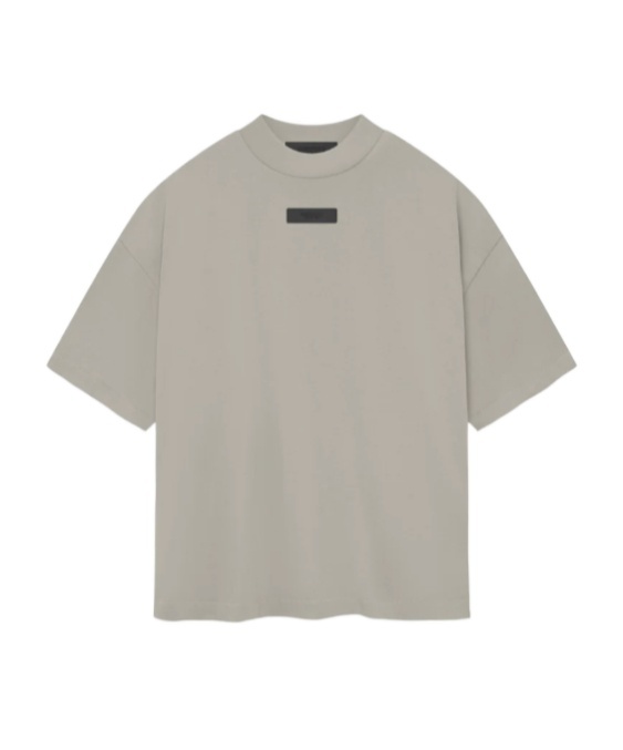 Essentials Open-necked Black Shirt In Nude
