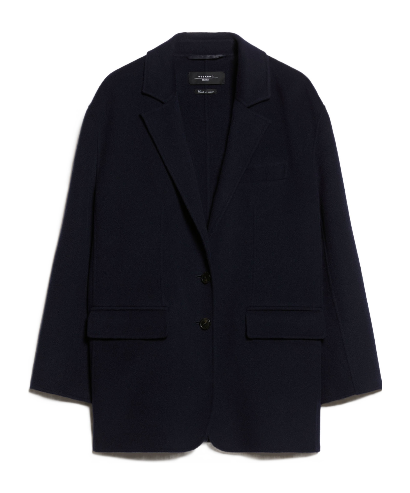 Weekend Max Mara Single-breasted Wool Jacket In Black