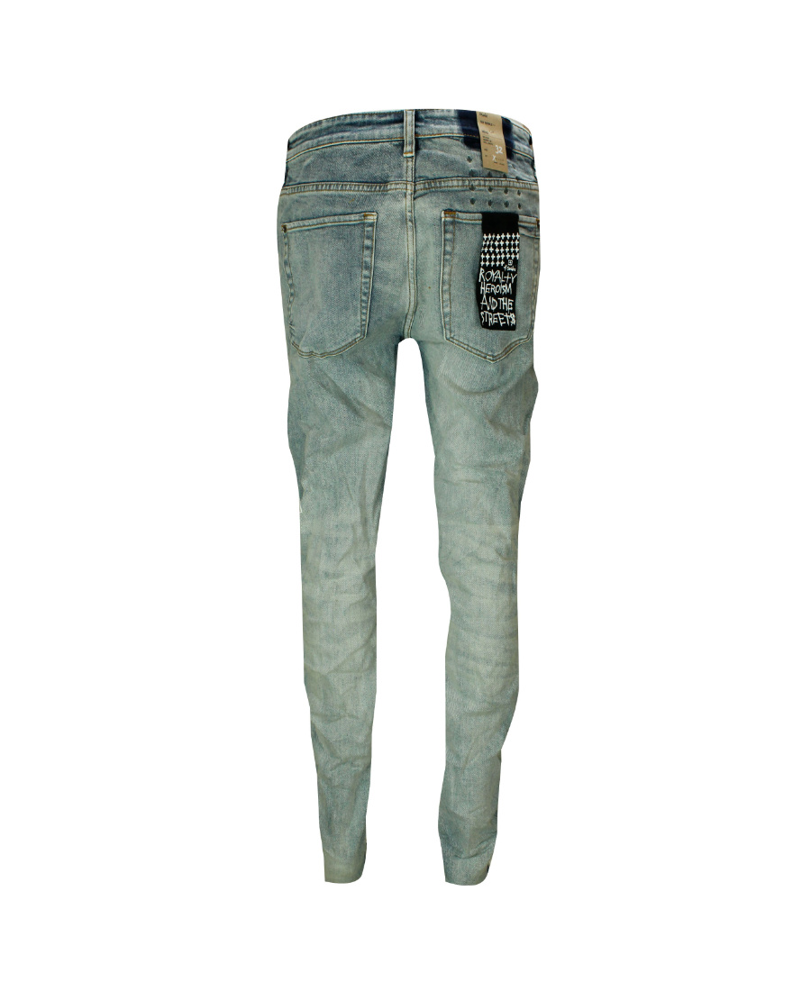 KSUBI DISTRESSED SKINNY-CUT JEANS