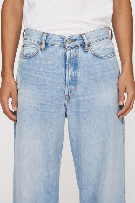 Acne Studios Mid-rise Wide-leg Jeans In Blue