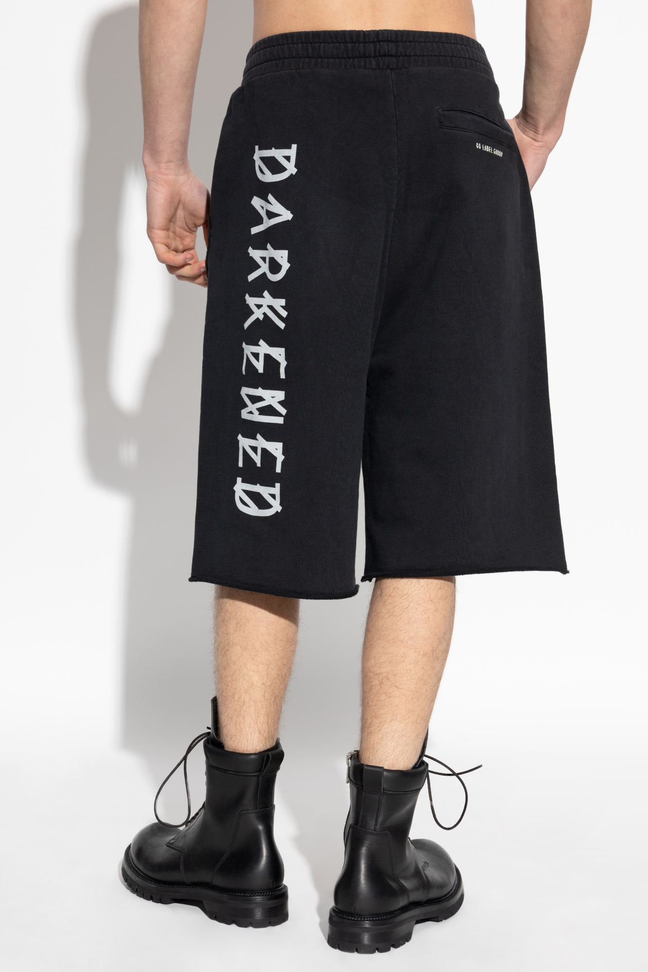 44 Label Group Printed Track Shorts In Black