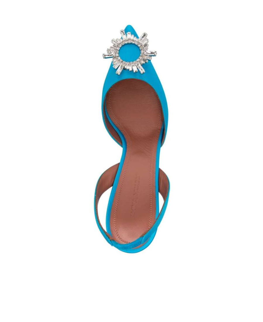 Shop Amina Muaddi Cusp High-heeled Shoes In Blue