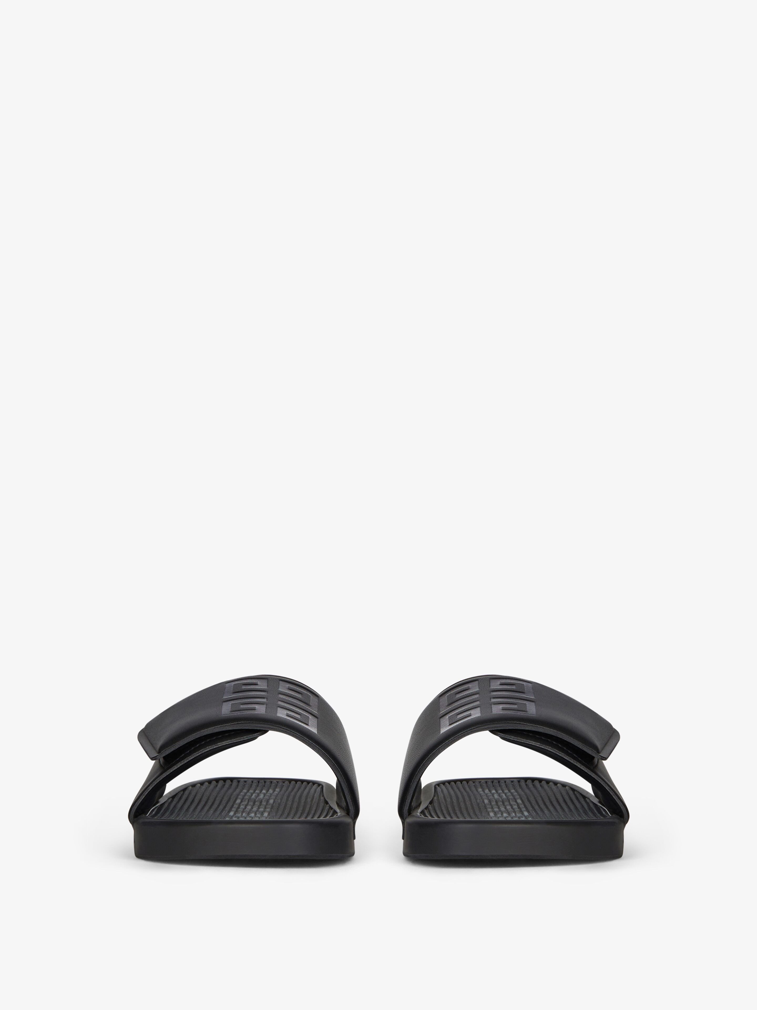 Givenchy Slide Scratch Flat Sandal In Black