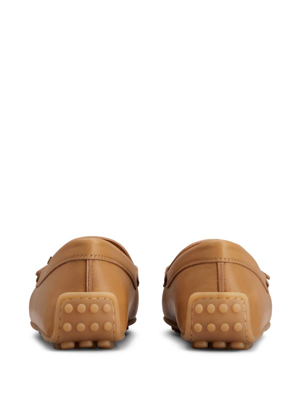 Tod's City Gommino Driving Shoes In Leather In Neutral