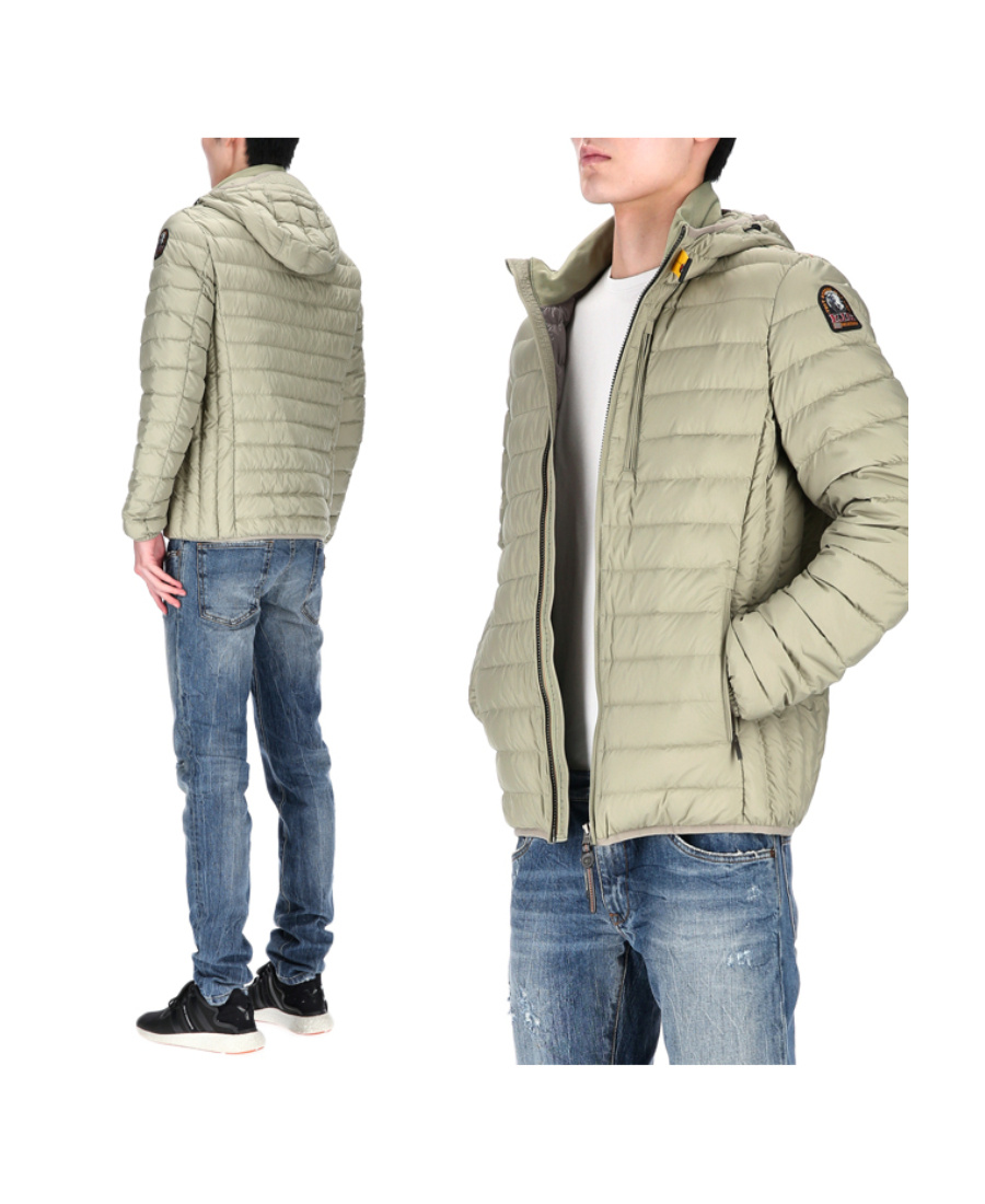 Parajumpers Long-sleeved Hooded Down Jacket In Nude