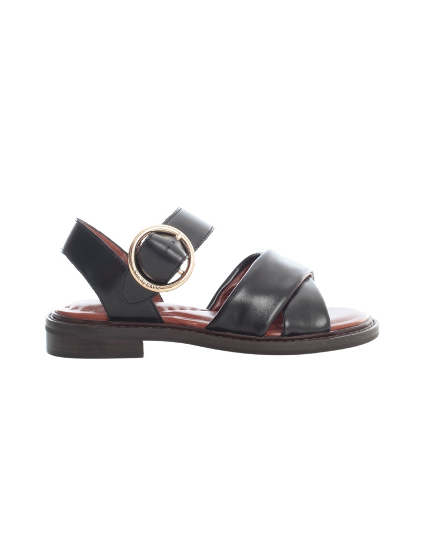 See By Chloé Crossover-strap Sandals In Black