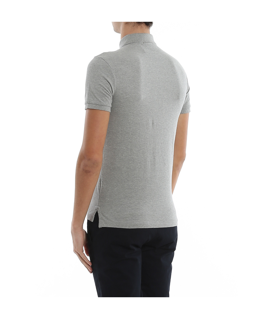 Polo Ralph Lauren Grey Polo Shirt With Pony Detail On The Front