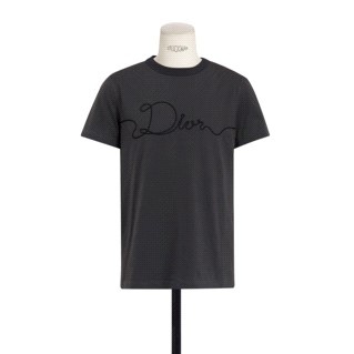 Dior Crew Neck Short-sleeved T-shirt In Black