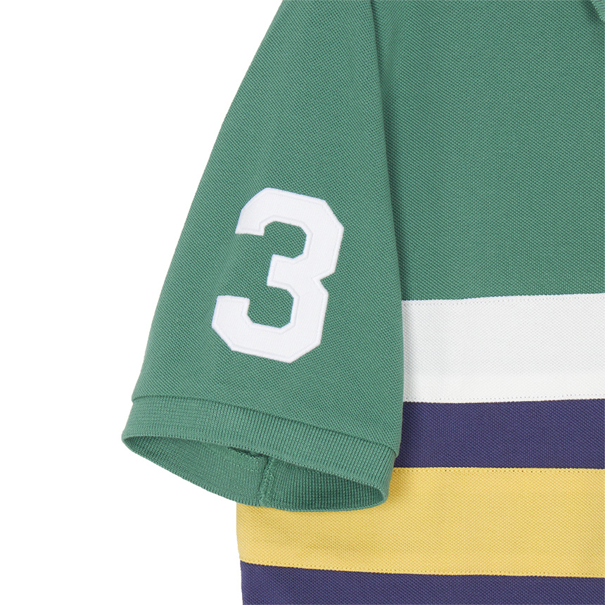 Polo Ralph Lauren Pony Color Block Mesh Polo Shirt In Multi